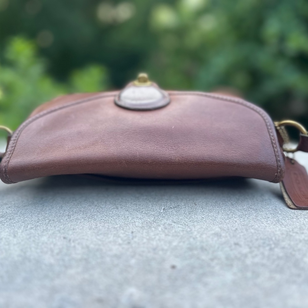Vintage Coach Devon Leather Shoulder/Crossbody in brown Handbag - Picture 3 of 5